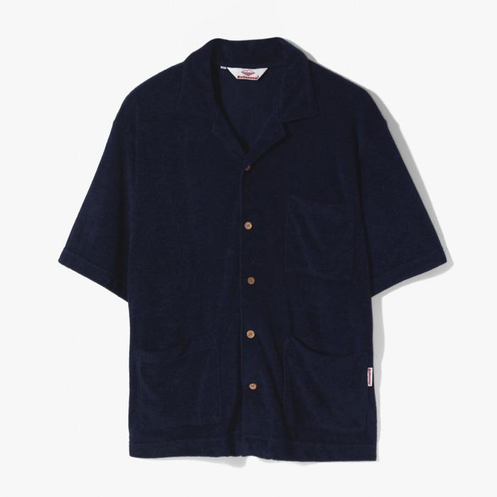 LOUNGE SHIRT (TERRY CLOTH) NAVY