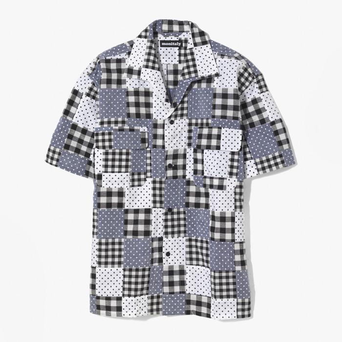 50S MILANO SHIRT (PATCHWORK POLKA) GRAY