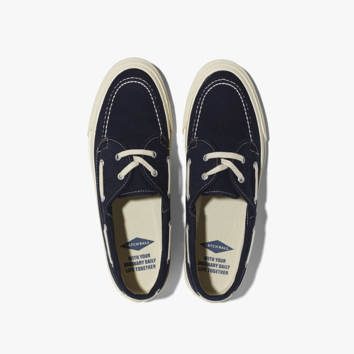 CATCHBALL BOAT SHOES NAVY