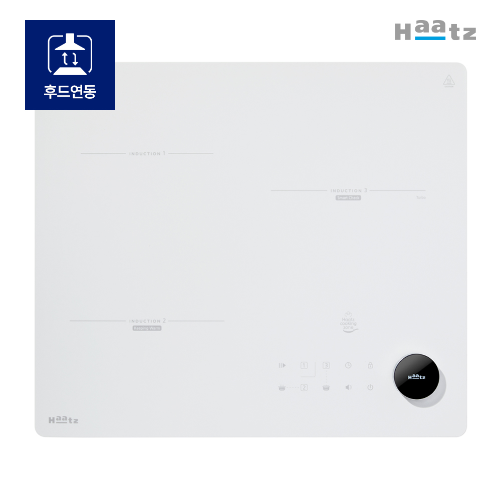 하츠 스마트휠 FULL 인덕션 3구 화이트 EIC-30HWR241