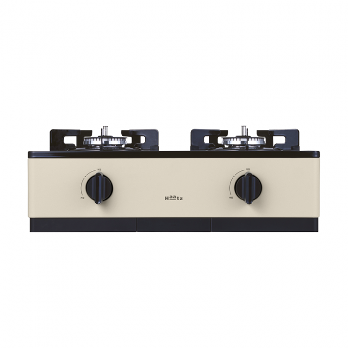 [NEW신상] 하츠 프리스탠딩 2구 가스레인지 쿡탑 HFG-2381 (쿨메탈, 크림옐로우)