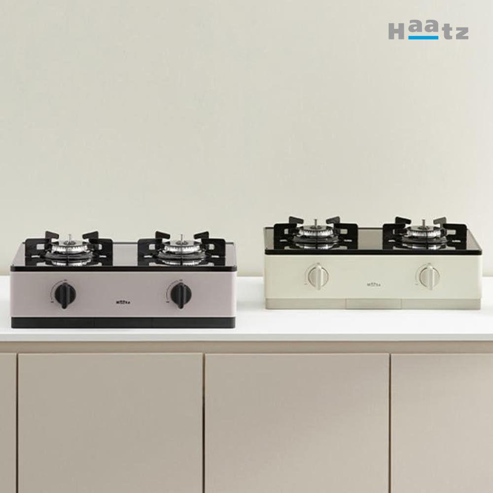 하츠 프리스탠딩 2구 가스레인지 HFG-2381 (모카그레이/크림베이지)