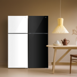 하츠 135L 글라스 냉장고 CRR-12651E (블랙/화이트)