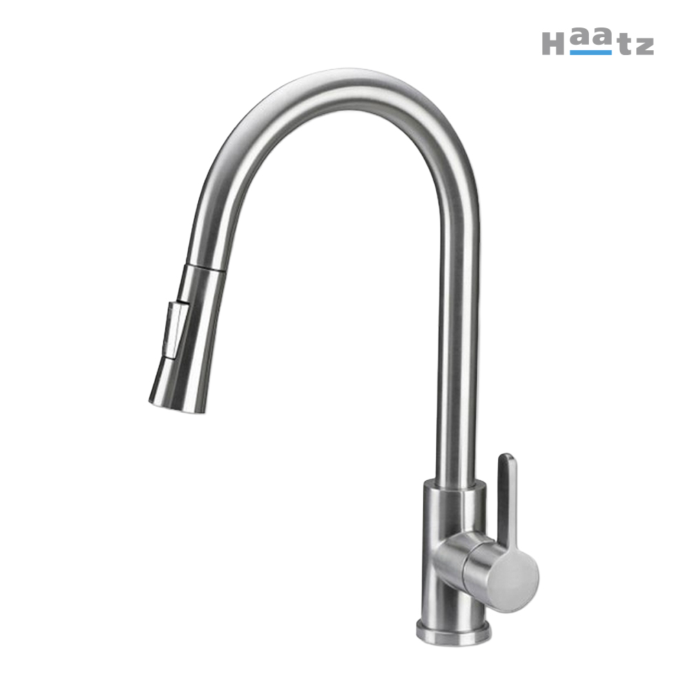 하츠 U형 주방수전 무광니켈 폰테 208 FC-US100MS