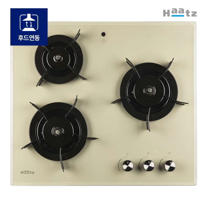 하츠 세라믹 3구 가스레인지 CGC-3602GDRH (블랙/그레이/옐로우)