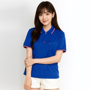 니즈 지퍼 반팔 티셔츠 S-1155(긴팔 가능)