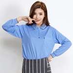 니즈 지퍼 긴팔 카라티셔츠 S-1153(반팔 가능)