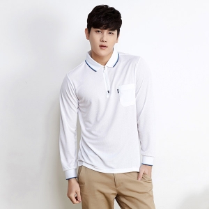 니즈 지퍼 긴팔 카라티셔츠 S-1153(반팔 가능)