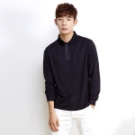 멀티연사 체크 배색 긴팔 티셔츠 S-3151(반팔 가능)