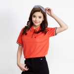 프레시 지퍼 반팔 카라 티셔츠 S-3138(긴팔 가능)