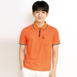 프레시 지퍼 반팔 카라 티셔츠 S-3138(긴팔 가능)