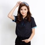 프레시 지퍼 반팔 카라 티셔츠 S-3138(긴팔 가능)