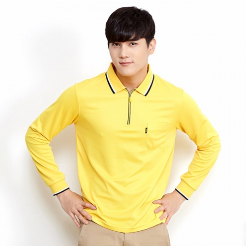 프레시 지퍼 긴팔 카라티셔츠 S-3137(반팔 가능)