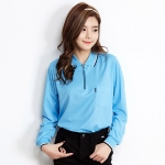 프레시 지퍼 긴팔 카라티셔츠 S-3137(반팔 가능)