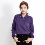 쿨론 엠보 지퍼 스티치 긴팔 카라 티셔츠 회사 유니폼 단체복 단체티 제작 S-3135(반팔 가능)