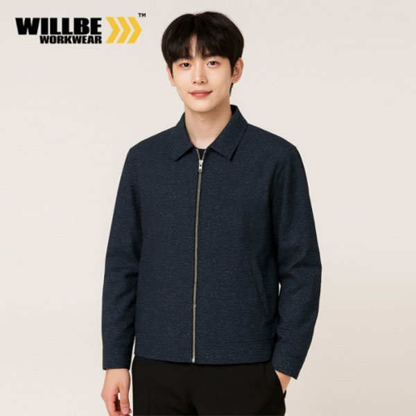 윌비(WILLBE) 스탠에리 시어서커 회사 작업복 근무복 점퍼 CT-133