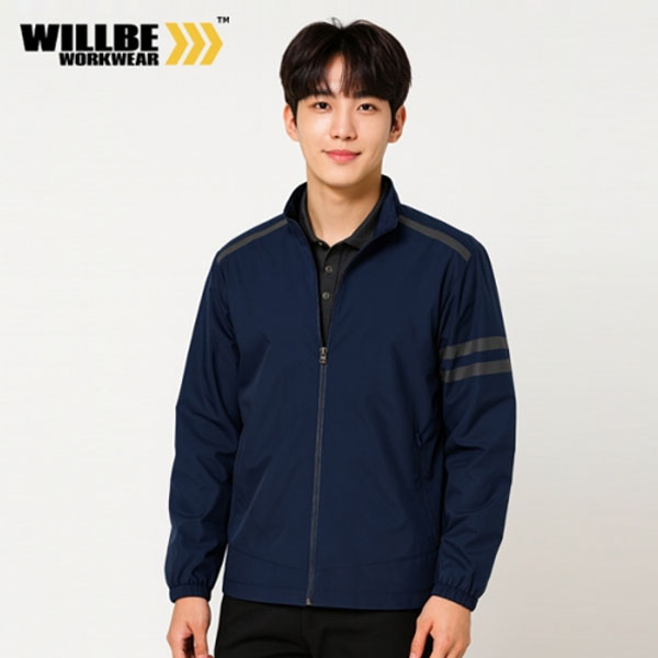 윌비(WILLBE) 스판 리플렉트 근무복 회사 작업복 춘추 점퍼 CT-134