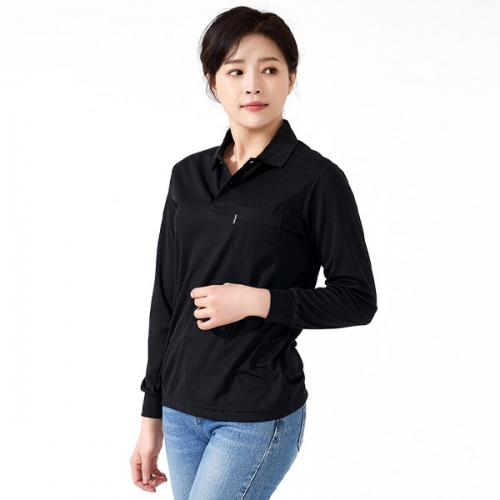 에어로쿨 베이직 단체복 긴팔티셔츠 회사 작업복티셔츠 작업티 카라티 S-3126(반팔 가능)