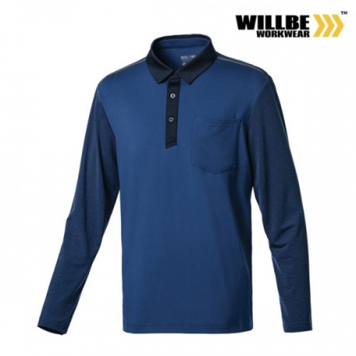 윌비(WILLBE) 소매 스트라이프 근무복 티셔츠 CT-624~625