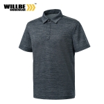 윌비(WILLBE) 멜란지 반팔 티셔츠 회사 여름 작업복 기능성 티 CT-622