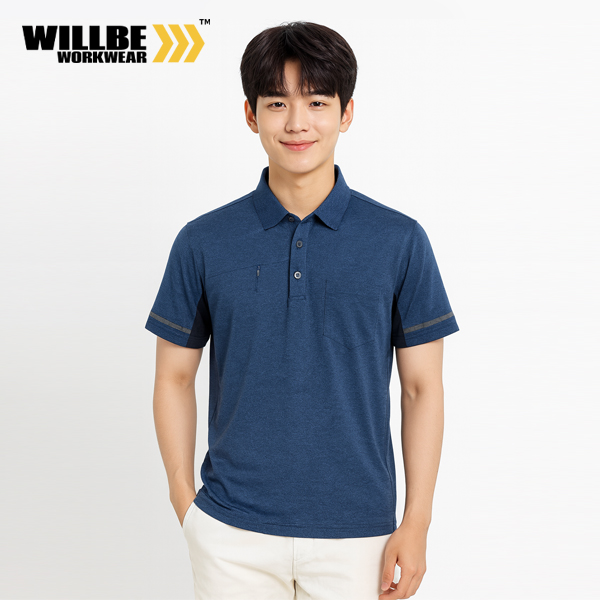 윌비(WILLBE) 벤틸레이션 근무복 반팔 티셔츠 CT-626~627