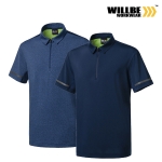 윌비(WILLBE) 리플렉트 근무복 반팔 티셔츠 CT-628~629
