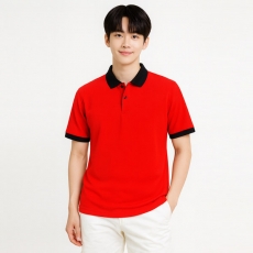 쿨에버 고급형 배색 폴로 반팔 카라티셔츠 SP-534 - 120(5XL) 회사 단체티 제작가능