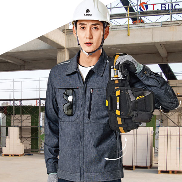 티뷰크 데님라이크 TR 스판 작업복 근무복 점퍼 TB-357