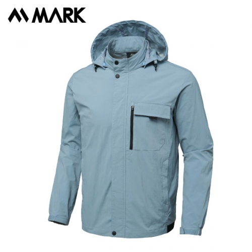 단체 바람막이 주문제작 스판 홑겹 후드탈부착 자켓 마커 MK-1091