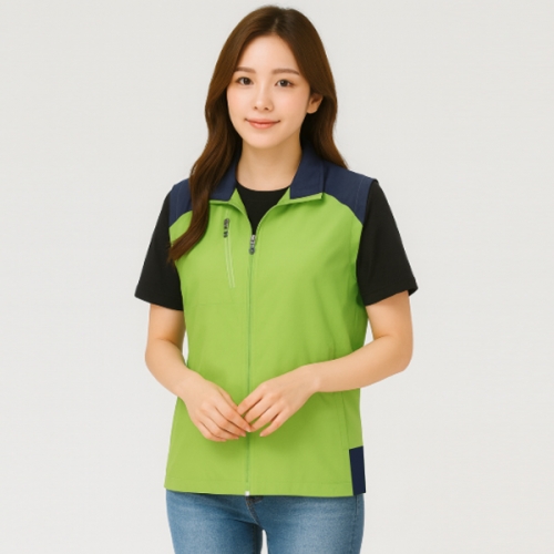 단체조끼 립조끼 안감망사 작업복 유니폼 제작 SH521