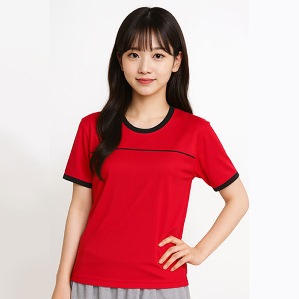 기능성 에어로쿨 배색 라운드 반팔 티셔츠 단체 운동복 티셔츠 짐웨어 헬스티 헬스복 상의 SH-01