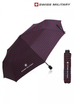 스위스밀리터리 3단 수동 레드 스트라이프 우산(50개 이상 가능) 기념품 답례품 판촉물 단체우산 인쇄 각인 주문제작