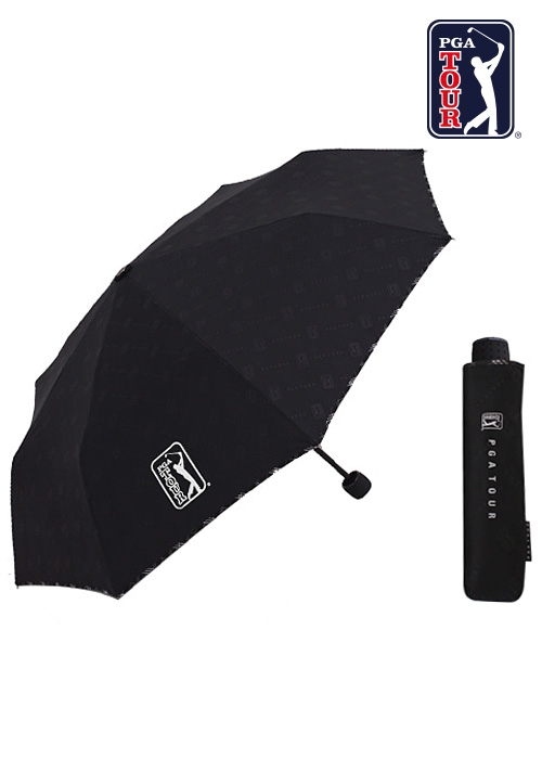PGA TOUR 3단 수동 엠보 선염 바이어스 우산(50개 이상 가능)_기념품 답례품 판촉물 단체우산 인쇄 각인 주문제작
