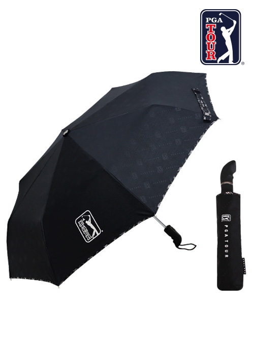 PGA TOUR 3단 완전자동 엠보 선염 바이어스 우산(50개 이상 가능)_기념품 답례품 판촉물 단체우산 인쇄 각인 주문제작