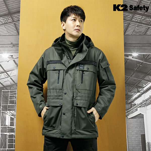 K2 세이프티 작업복 근무복 야상 점퍼 JK-F2105