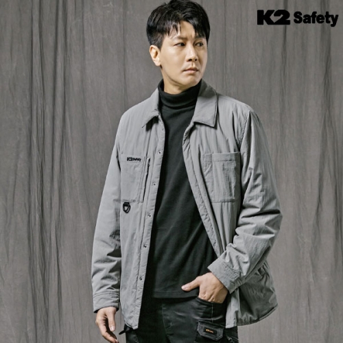 K2 세이프티 근무복/작업복 패딩 셔츠형 자켓 JK-F2108