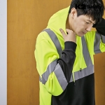 K2 세이프티 근무복/작업복 형광 기모 후드티 TS-F2203