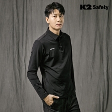 K2 세이프티 근무복/작업복 스판 카라티 TS-F2201 (기모)