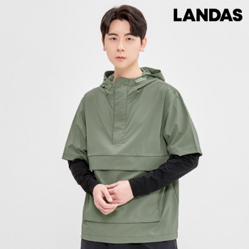 아노락 바람막이 단체복 주문제작 스판 반팔 랜더스 AN-150
