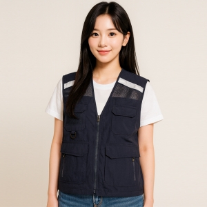 랜더스 반사 망사 조끼 LD-343