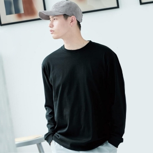프린트스타 베이직 라운드 긴팔 티셔츠 (17수 시보리있음) TS-00110