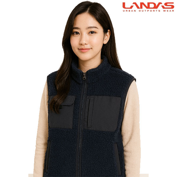 양털 후리스 플리스 뽀글이 조끼 LD-65W