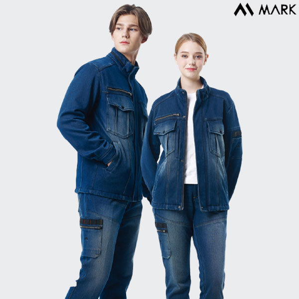 마커 데님 윈드 프루프 상하복 MK-683J/P 데님워싱 상하복