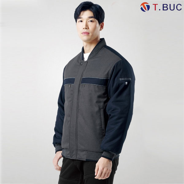 티뷰크 TR 배색 점퍼 겨울근무복 패딩점퍼 TB-513