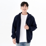 특양면 하이넥 무지 단체후드집업 SP-245(기모 제작 가능)