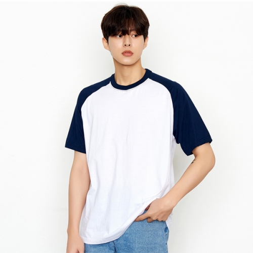 30수 반팔 래글런 라운드 티셔츠 SP-243(아동 티제작 가능)