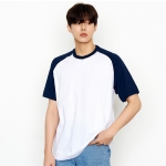 30수 반팔 래글런 라운드 티셔츠 SP-243(아동 티제작 가능)