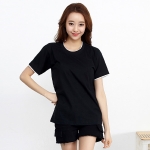 20수 이중 라운드 반팔 티셔츠 SP-77(빅사이즈 티제작 가능)