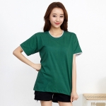 20수 이중 라운드 반팔 티셔츠 SP-77(빅사이즈 티제작 가능)