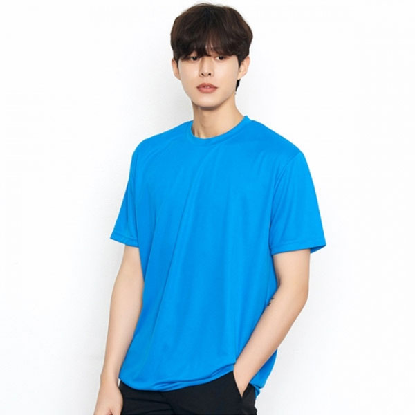 에어로쿨 라운드 반팔 단체티 티셔츠 SH-05_쿨론 5XL 제작가능 (긴팔가능) 회사 학교 교회 체육대회 단체복
